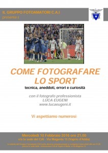 fotografare lo sport