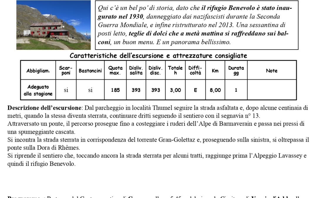 RIFUGIO BENEVOLO